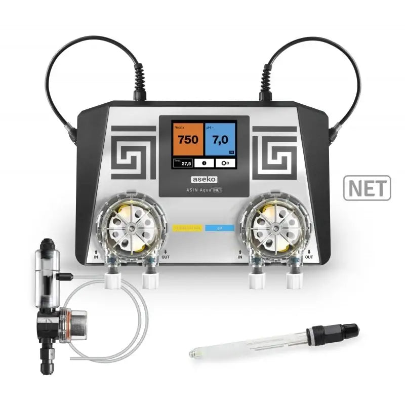 ASEKO Asin Aqua Net redox CL-pH-system med pH-, konduktivitet- och temperaturvisning